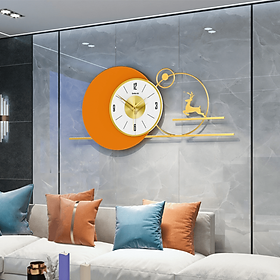 Mua Đồng Hồ Trang Trí Kim Trôi Treo Tường Decor EA06 quartz phù hợp cho nội thất phòng khách cỡ lớn hiện đại
