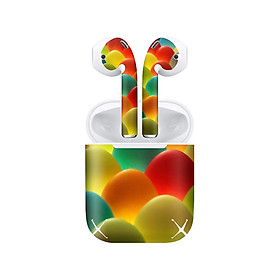 Mua Miếng dán skin chống bẩn cho tai nghe AirPods in hình thiết kế - atk202 (bản không dây 1 và 2)