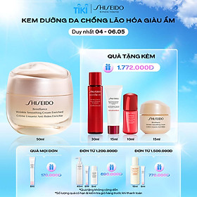 Kem dưỡng da chống lão hóa giàu ẩm Shiseido Benefiance Wrinkle Smoothing Cream Enriched 50ml