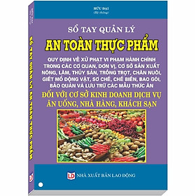 [Download Sách] Sổ Tay Quản Lý An Toàn Thực Phẩm – Quy Định Về Xử Phạt Vi Phạm Hành Chính Trong Các Cơ Quan, Đơn Vị