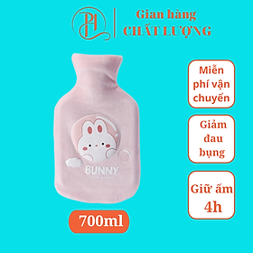 Túi chườm bụng kinh 700ml, túi chườm nóng giảm đau bụng đau lưng nam tặng nữ