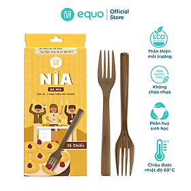 Mua Nĩa bã mía EQUO phân hủy hoàn toàn hộp 15 chiếc kích thước 164*24mm