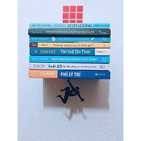 Kệ Giá Sách Mini Treo Tường Trang Trí Đa Năng Có Sticker Siêu Anh Hùng Decor Phòng Đọc Sách, Phòng Khách, Phòng Làm Việc (giao màu ngẫu nhiên)