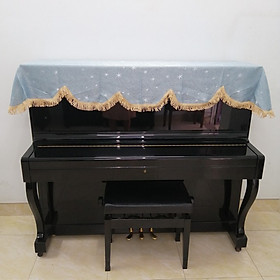 Mua KHĂN PHỦ ĐÀN PIANO CƠ MÀU XANH NGÔI SAO BẠCH KIM