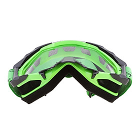 Motorcycle Windproof Anti-Fog Dustproof Goggles Clear Lens Black