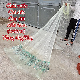 Chài Đánh Cá Chài cước  cao 4 nặng 5kg mắt lưới 4cm