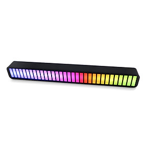 32 Bit RGB Sound Field Pickup Ambient Light Voice Activated Pickup Rhythm Light Sound Reactive LED Light Bar