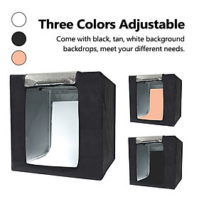 Multifunctional 0.64m LED Light Soft Box Set Portable Photo Lighting Modifier Photography Accessory Softbox with 3