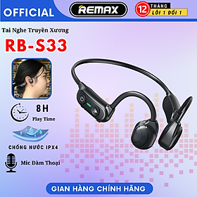 Mua Tai nghe Bluetooth Truyền Xương thể thao Remax RB-S33 Dẫn truyền âm thanh qua xương  không gây đau tai - Remax Hàng Chính Hãng