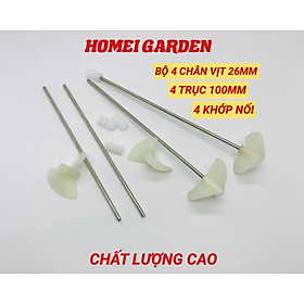 Mua Bộ 4 chân vịt nhựa 2 cánh 26mm kèm 4 trục 2mm 4 khớp nối nhựa chế thuyền chất lương cao - D0165-4