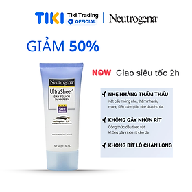 Kem Chống Nắng Mỏng Nhẹ Neutrogena U.S Dry Touch SPF 50 88ml