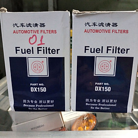 Lọc nhiên liệu xe tải TMT, foton, aumark, ollin 1.5 tấn đến 2.5 tấn, lọc dầu DX150. Lỗ ren M16, thân d81*L130