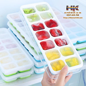 Mua Khay Trữ Đông Bảo Quản Đồ Ăn Dặm  Khay Làm Đá Đáy Silicon Có Nắp Đậy An Toàn Tiện Dụng