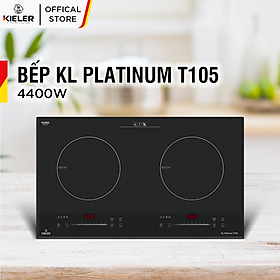 Bếp điện từ đôi  Kieler KL-PLATINUM T105 mặt kính Euro Kieler Platinum, Bếp điện từ nhiều chế độ cảm ứng chống tràn 4400W - Hàng Chính Hãng