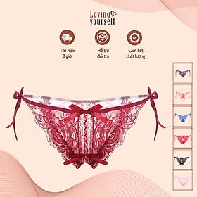 Combo 2 quần lót xuyên thấu, quần lót nữ, quần lọt khe nữ cột dây hở đáy sexy và hư hỏng ( màu ngẫu nhiên) LYEQ047 