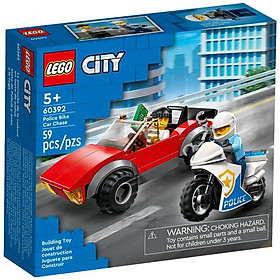 Đồ Chơi Lắp Ráp Lego City 60392 - Police Bike Car Chase (59 Mảnh Ghép)