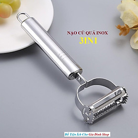 Mua Nạo Rau Củ Quả 2 Đầu 2 Lưỡi Dao Có Lưỡi Răng Cưa Bào Sợi
