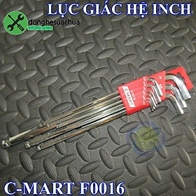 Mua Bộ lục giác dài hệ inch C-mart F0016 9 cây