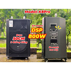 Mua Loa Kéo MTMAX K8 Pro Chip DSP Hay Như Phòng Karaoke Chuyên Nghiệp  Dàn Karaoke Di Động  Loa 3 Đường Tiếng Bass 50cm Công Suất 800W Kèm 2 Micro UHF Cao Cấp  Nhẹ Hơi  Nâng Giọng hàng nhập khẩu