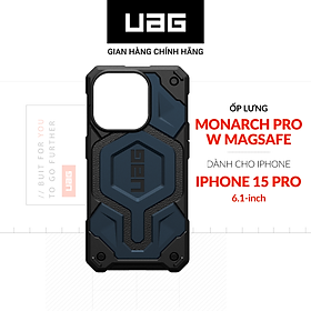 Ốp Lưng Chống Sốc UAG Monarch Pro Hỗ Trợ Sạc Mag.safe Cho iPhone 15 Pro [6.1 INCH] Hàng chính hãng