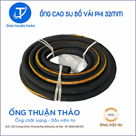Ống Cao Su Bố Vải Phi 32mm cuộn 20 mét- Hàng Nhập Khẩu - Ống Thuận Thảo