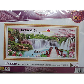 Mua Tranh thêu chữ thập non nước hữu tình LV3320 - 120 x 55 cm - chưa thêu