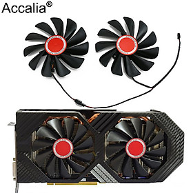 2 Cái/bộ95MM FDC10U12S9-C CF1010U12S CF9010H12S XFX RX580 GPU Quạt Tản Nhiệt Cho RX 590 580 570 Card Đồ Họa Làm Mát