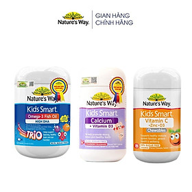 Combo 3 Viên Uống Nature’s Way Kids Smart Phát Triển Trí Tuệ, Bứt Phá Chiều Cao Cho Bé Từ 2 Tuổi