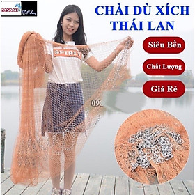 Chài Bắt Cá Cao Cấp Thái Lan Mắt Thưa Chân Xích LU02 Chuyên Đánh Bắt Thủy Sản - Sanami Fishing Store