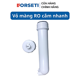 Vỏ Màng RO - Cốc Lọc Màng RO Cắm Nhanh Số 4 Kèm Cút Và Van Dành Cho Máy Lọc Dùng Màng RO Rời - Hàng chính hãng