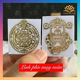 Mua Linh Phù Thần Tài May Mắn 12 CON GIÁP - linh phù dán điện thoại đẹp lung linh
