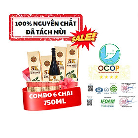 Combo 6 chai Nước cốt trái nhàu SK Noni Juice Premium 750ml