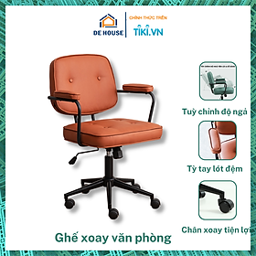 Ghế Xoay Văn Phòng Phong Cách Bắc Âu, Ghế Trang Điểm Decor Phòng Làm Việc - Hàng chính hãng