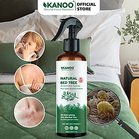 Bình xịt thơm phòng hỗ trợ ngăn ngừa ve bọ, rệp giường, mạt bụi KANOO, thành phần từ thảo dược tự nhiên. Bình xịt thơm phòng, hỗ trợ đuổi côn trùng