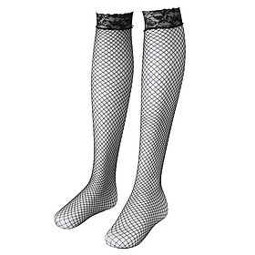 1/2pairs Women Fishnet Lace Top Mesh High Thigh Stockings Pantyhose Long Socks