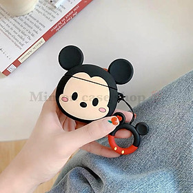 Bao Case Ốp dành cho airpod 1 và 2, tai nghe bluetooth i11,i12, i100, i9s... silicon 3D Mickey Mouse cao cấp