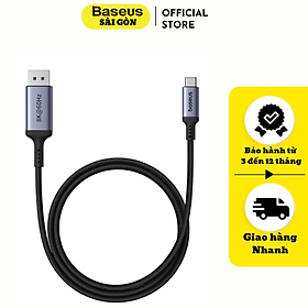 Cáp Chuyển Type C sang DisplayPort Baseus High Definition Series (Type C to DP 8K@60Hz, 4K@240Hz, Dynamic HDR)- Hàng chính hãng