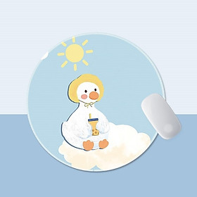 Miếng Lót Chuột Mouse Pad Tròn Dùng Trong Văn Phòng Học Tập Mẫu Hoạt Hình Cute_ Hàng chính hãng