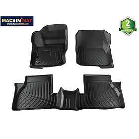 Thảm lót sàn xe ô tô Ford Focus 2013-2020 Nhãn hiệu Macsim chất liệu nhựa TPE cao cấp màu đen