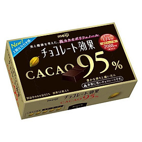 Meiji Hộp socola đen với 95% cacao 60g