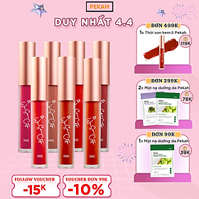 Son Kem Lì Mịn Môi PEKAH WINSOME COTTON TINT  Son kem lì Hàn Quốc 4.5g