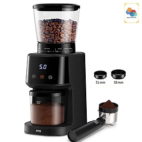 Máy xay cà phê HTG CG015 lưỡi dạng nón, 31 cấp độ xay mịn đa năng, pha chế cho máy pha espresso đồng nhất, tích hợp 2 vòng đệm tránh rơi vãi