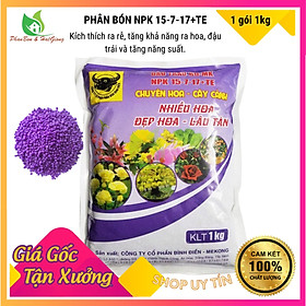 Mua Phân Bón Đầu Trâu NPK 15-7-17+TE Chuyên Hoa  Cây Cảnh  - Shop Phân Bón và Hạt Giống