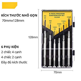 Mua Bộ Tua Vít Đa Năng 6 Chiếc Cao Cấp - Nhỏ Gọn  Tiện Ích  Dễ Dàng Sử Dụng - Thiết Thể Đẹp Mắt - EDL3206