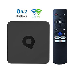 Tivi box Vinetteam Q1 Android  tivi 10 Điều Khiển Giọng Nói 200 Kênh Miễn Phí Wifi Kép Bluetooth RAM 2GB+8G - Hàng nhập khẩu