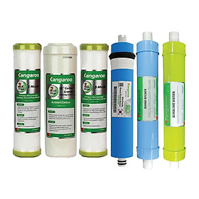 Mua Trọn bộ 6 lõi lọc nước Kangaroo Hàng chính hãng dùng cho máy lọc nước Kangaroo KGRP68EC