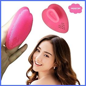 Miếng matxa rửa mặt silicone mini nhỏ gọn bỏ túi tặng kèm 2 zipper 10cm