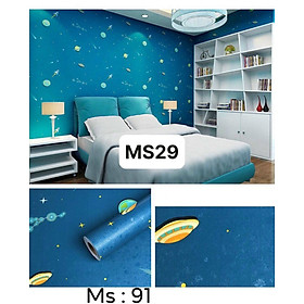 Hàng Cao Cấp - 10M Decal Dán Tường Hành Tinh Xanh Sẵn Keo Khổ Rộng 45cm Dài 10 Mét - MS29