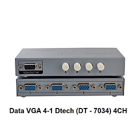 BỘ GỘP TÍN HIỆU VGA 2 HOẶC 4 CPU XÀI CHUNG 1 MÀN HÌNH DTECH 2 CPU 2CH DT