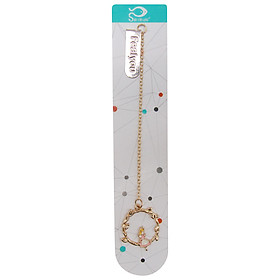 Bookmark Kẹp Sách Kim Loại Phối Charm Hình Alice - Mẫu 1